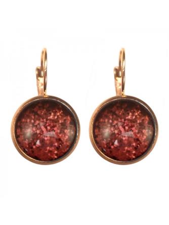 Urban Hippies Øreringe, Rosehip glitter Dots gp